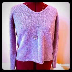 Lt. purple v neck sweater Size S.